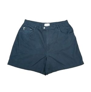 KIKOMO Black Flared Shorts Womens Cotton Khaki Plus Size Shorts Size 20